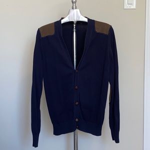 RW & Co. Blue Corduroy Panelled Men’s Cardigan